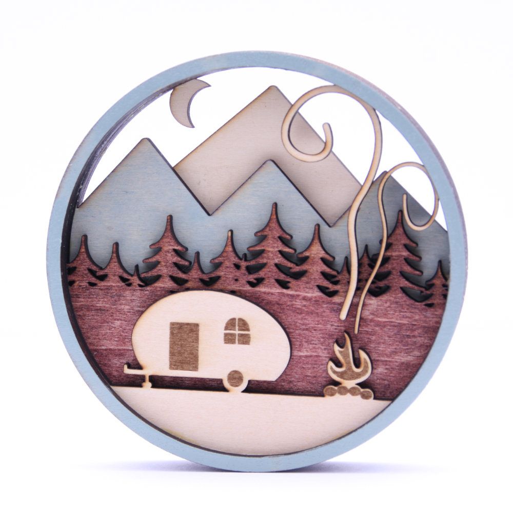 Camper Trees Laser Cut and engrave