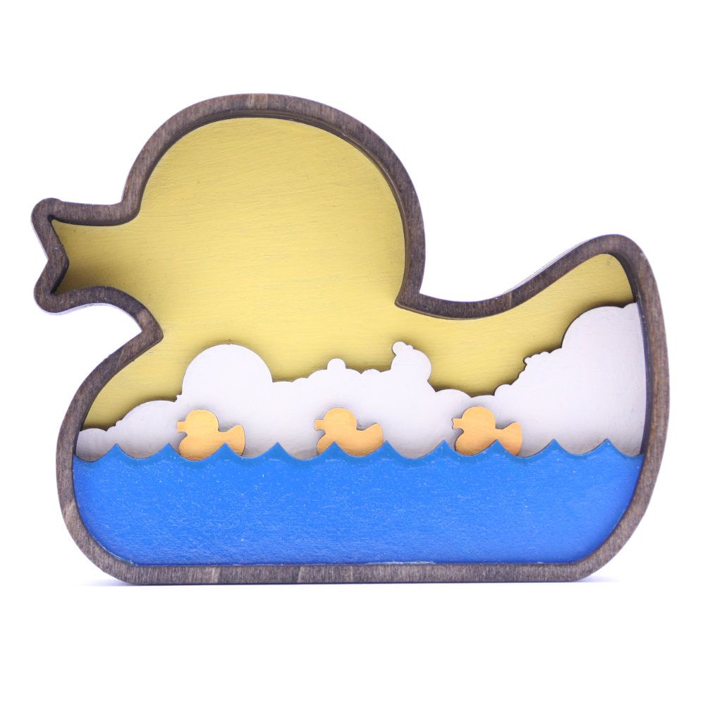 Ducky laser cut and engrave