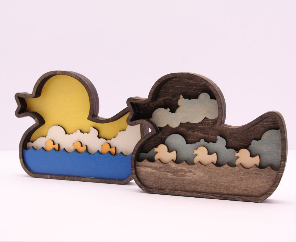 Ducky laser cut and engrave