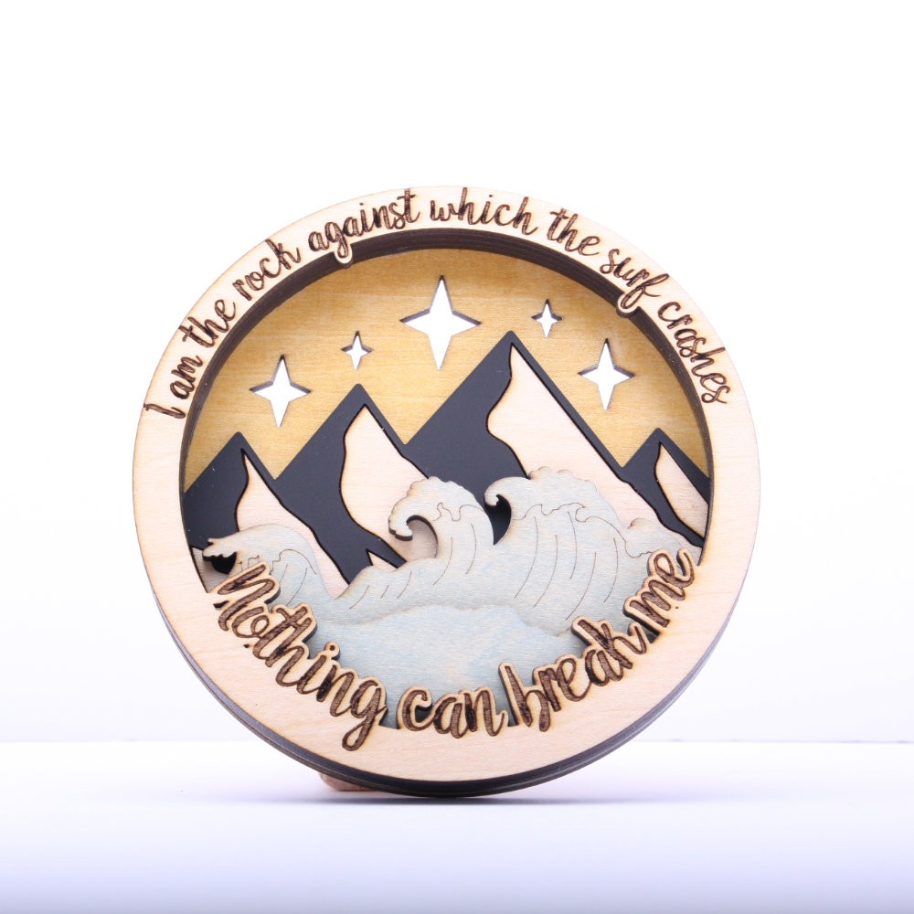 I am the rock laser cut and engrave