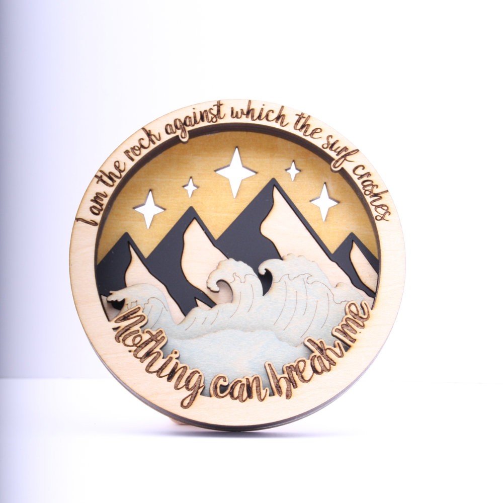 I am the rock laser cut and engrave