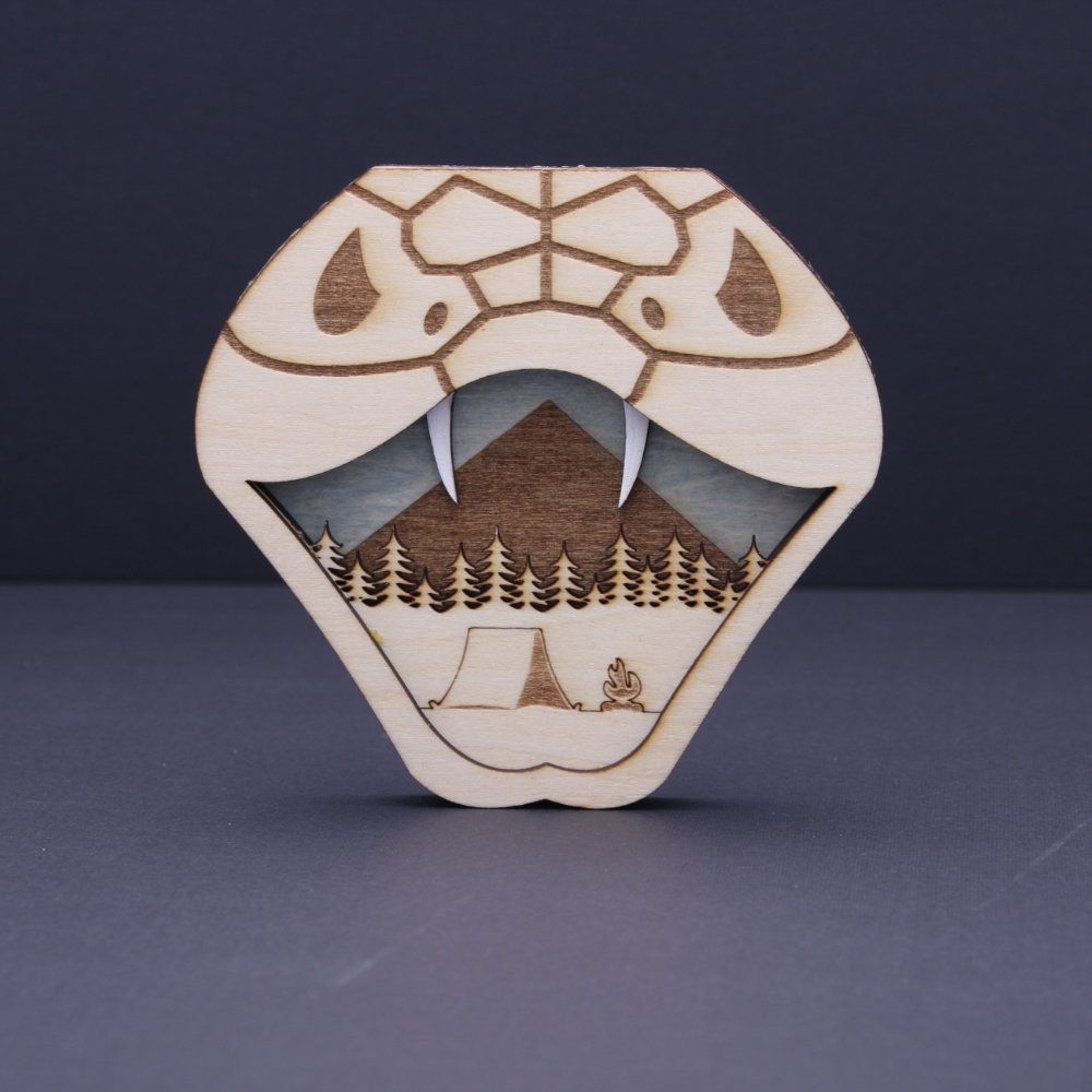 Snake laser cut and engrave